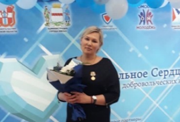 Ольга Викторовна Анохина получила медаль за развитие Омской области